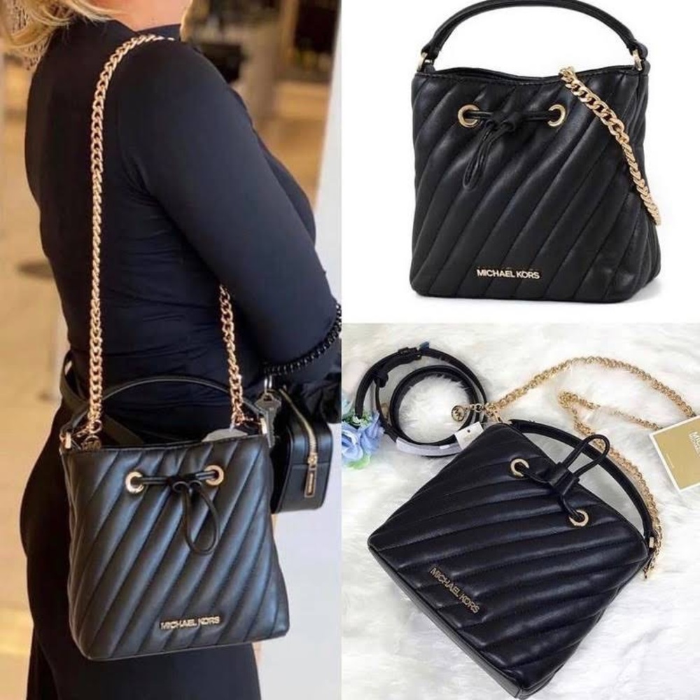 Michael Kors Suri quilted bucket bag